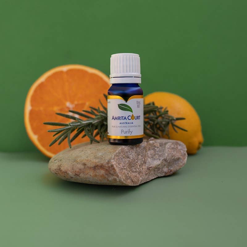 Amrita Court Essential Oils and Aromatic Homeware - Wholesale Aromatherapieketting - Geschenkdoos - Aroma Halsketting Clear Quartz +Purify Essential Oil9