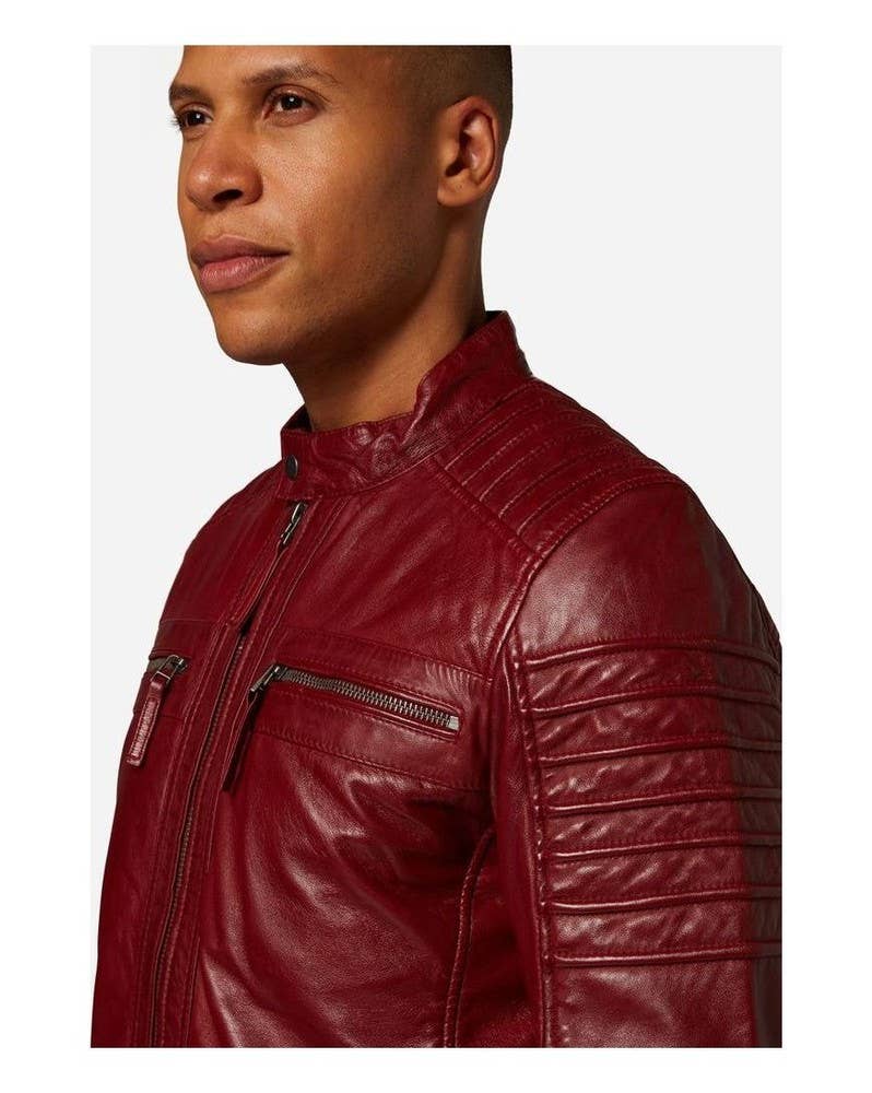 Ricano - Wholesale Leather Jacket - Men's - Men's leather jacket 12815 - premium lamb leather13