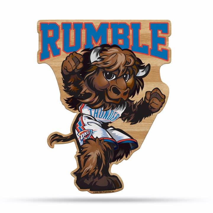 NBA Basketball Oklahoma City Thunder Mascot Shape Pennant for wholesale by Rico Industries