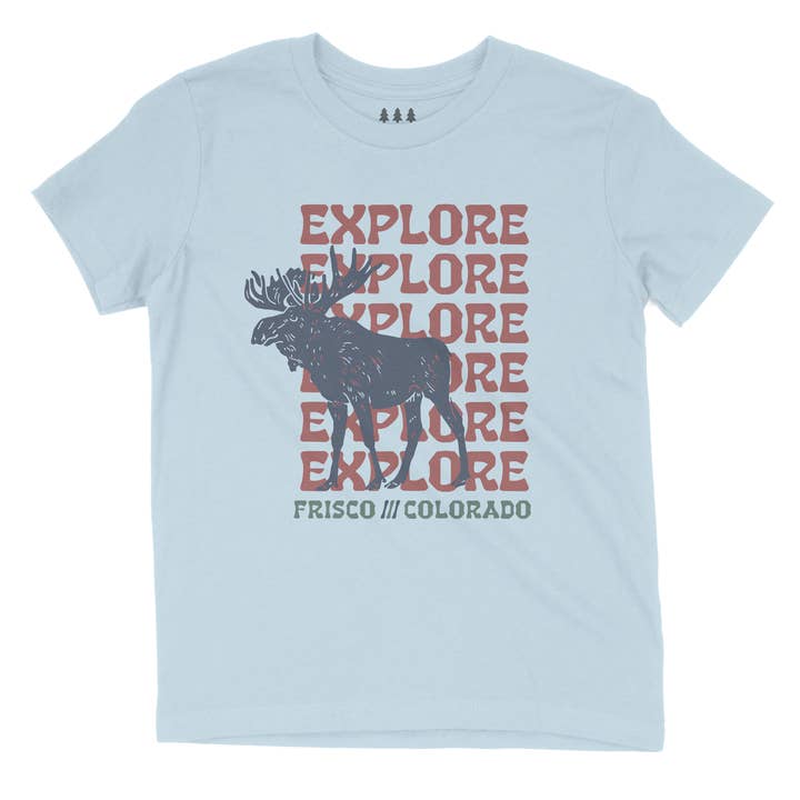 Entdecke Mountain Moose Kinder T-Shirt - ANPASSBAR für den Großhandel von White River Apparel Company