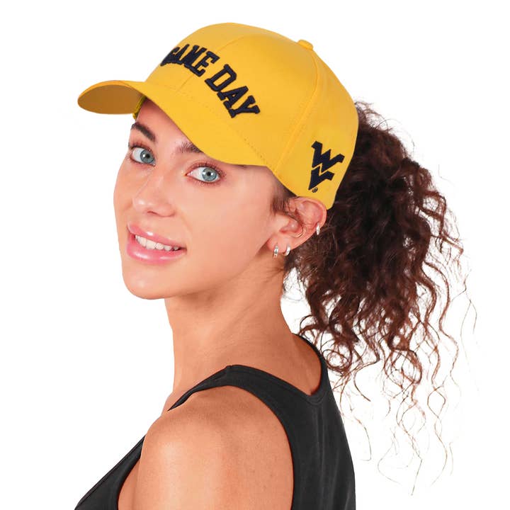 West Virginia University Gameday Ponyflo Officially Licensed Collegiate Hat and other Purchase Wholesale tangle. Free Returns & Net 60 Terms on Faire trending on Faire.