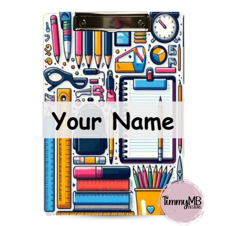 School Supplies - Custom Clipboard for wholesale by TimmyMB Designs