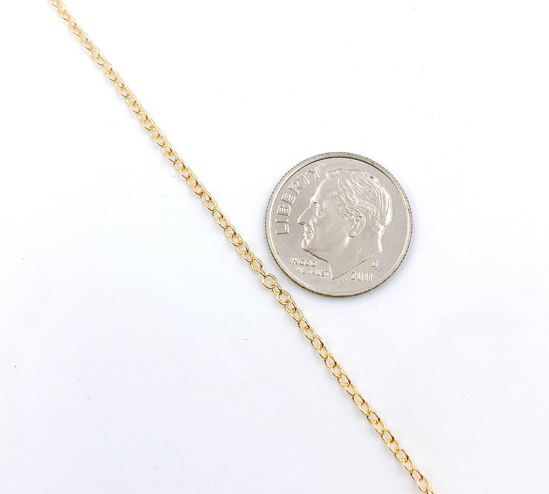 Beads Creation - Wholesale Craft Supplies - Rolo Cable Chain by Foot, Oval Link Chain, CH1223
