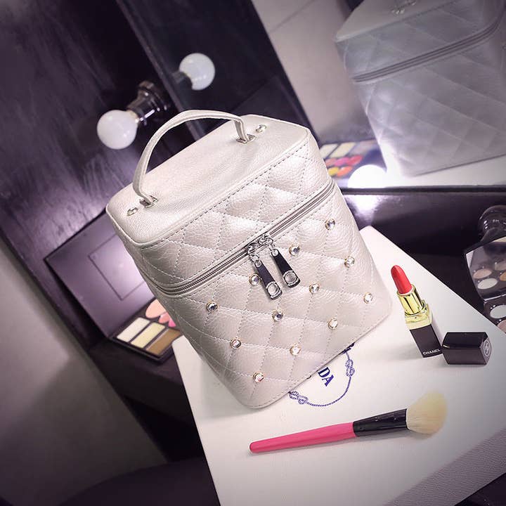 Ole - Wholesale Makeup/Cosmetic Bag - Rhinestone Make-up Box HB23976