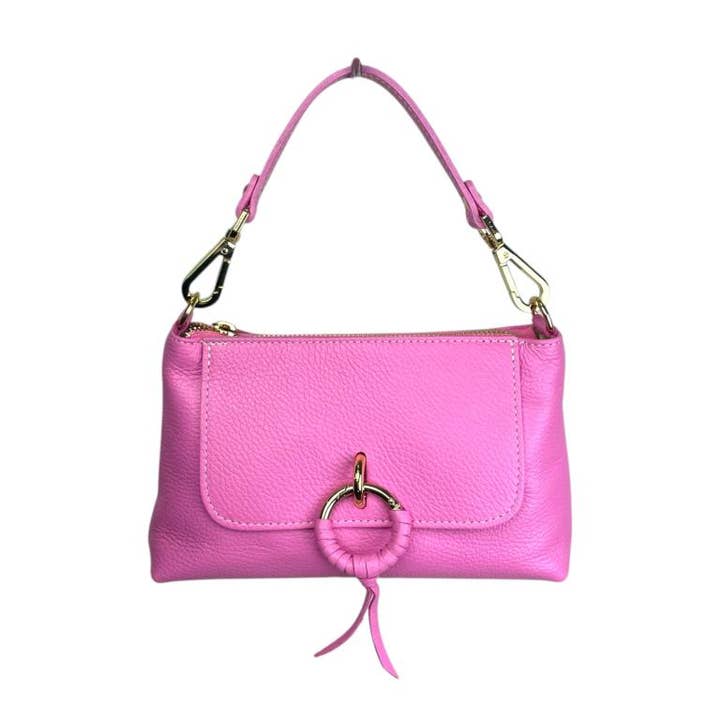Chenson & Gorett - Wholesale Top Handle Bag - Women's - Leather Handbag with Shoulder Strap and Decorative Front12