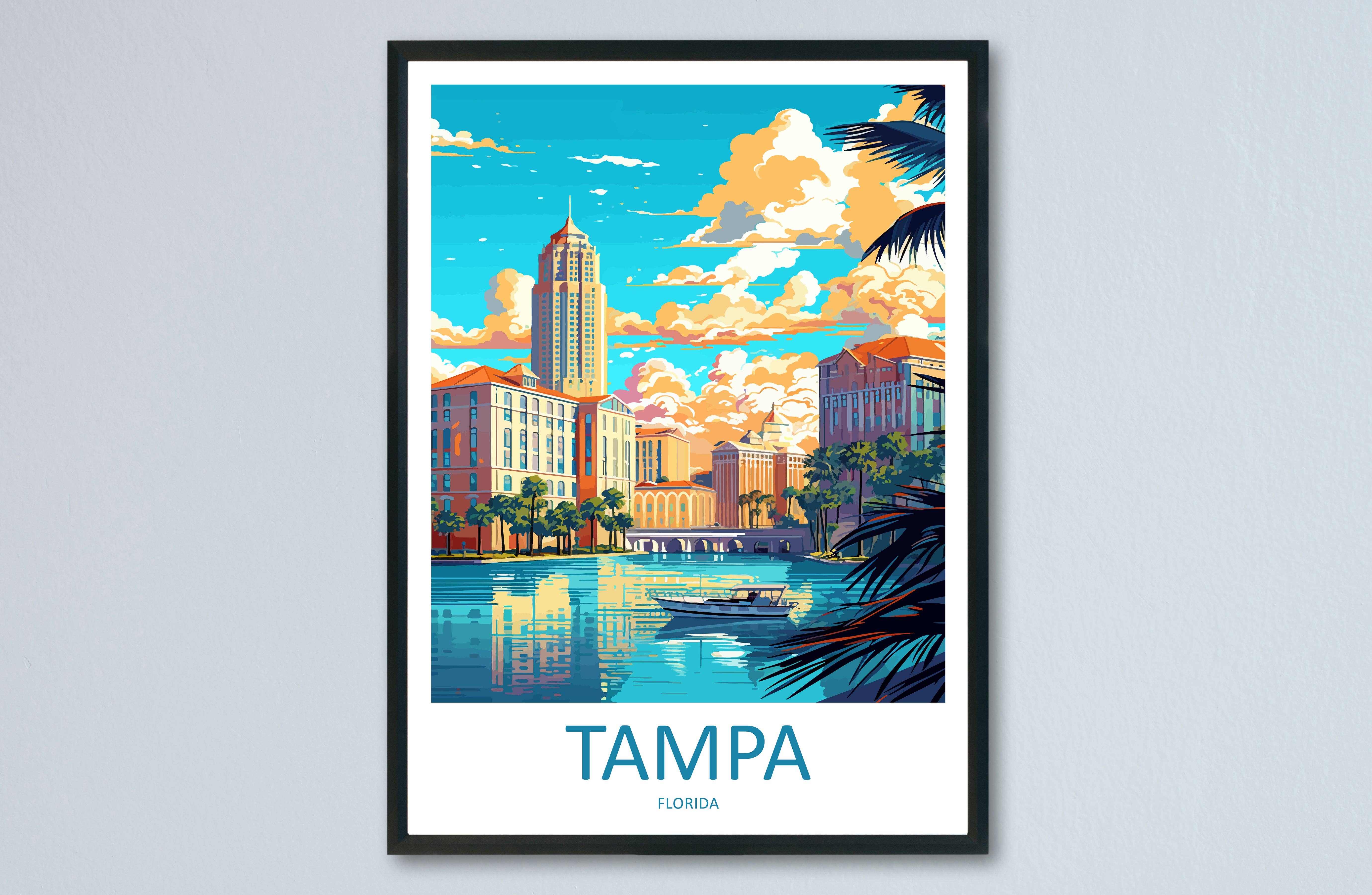 TravelzonaArt – wholesale Poster – Tampa USA Travel Poster