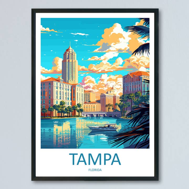 TravelzonaArt – wholesale Poster – Tampa USA Travel Poster0