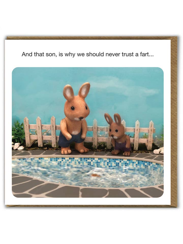 Grappige Verjaardagskaart - Vertrouw nooit een scheet - door Forest_Fr1ends voor wholesale door Brainbox Candy