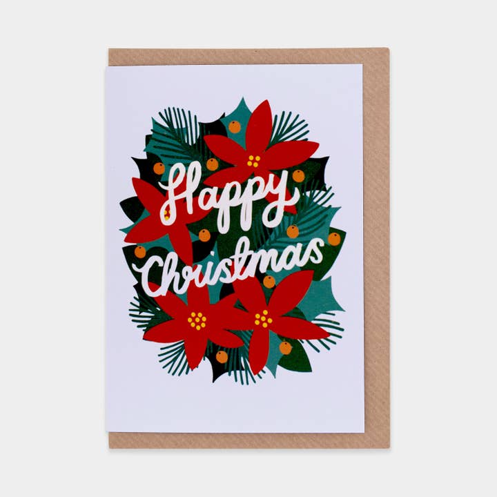 Happy Christmas Greetings Card for wholesale by Evermade
