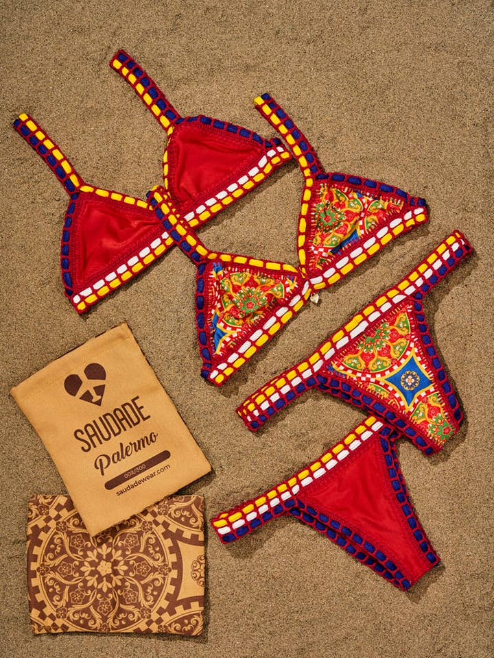 Bikinis PALERMO réversibles pour la vente par Saudade Beachwear