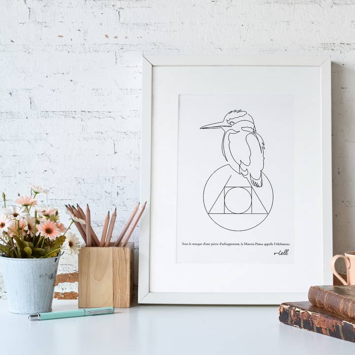 Cosette et les lys - Wholesale Art Print - The Treasure — Fine Art Illustration - A4 Print0