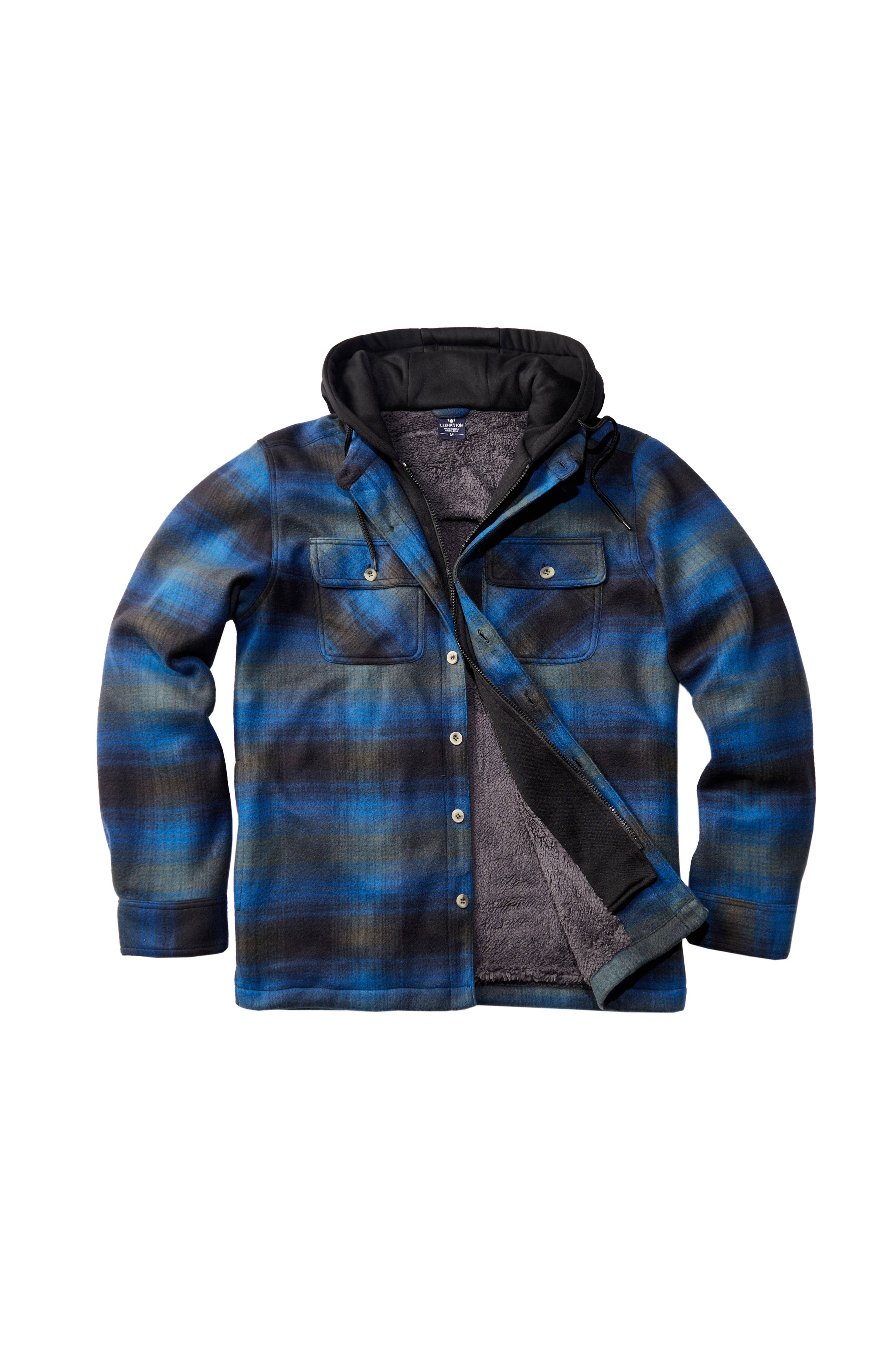 LeeHanTon - Wholesale Jacket - Men's - Men's Berber Lined Plaid Jacket1