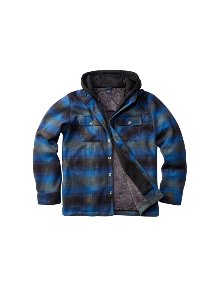 LeeHanTon - Wholesale Jacket - Men's - Men's Berber Lined Plaid Jacket1