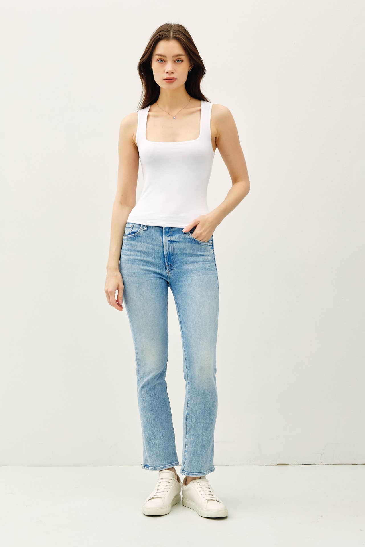 Be Cool - Wholesale Tank Top - Women's - [SOFT CORE] DOUBLE LINED SQUARE NECK TANK 4