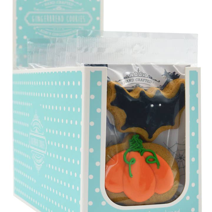 Adri's Gingerbread – wholesale Biscuit – 12pk Gingerbread Pumpkin and Bat