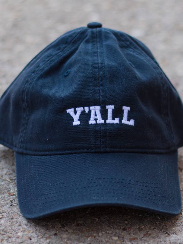 Y'all Legacy Hat - Navy - pack of 6 for wholesale by Sweet Baton Rouge