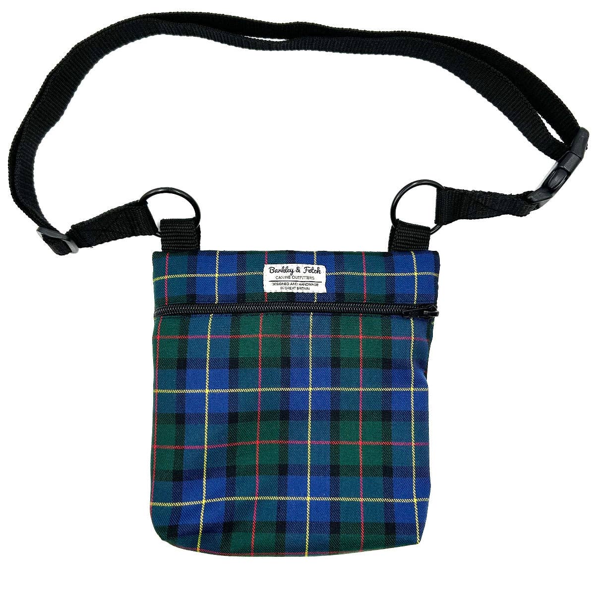 Barkley and Fetch – wholesale Pet treat bag – Dog – Gunn Tartan Dog Walk and Treat Bag2