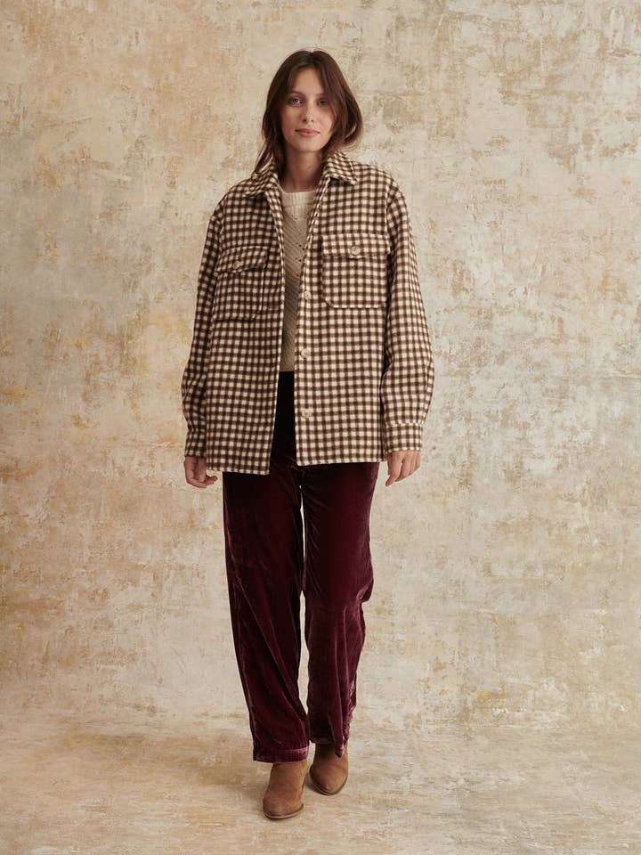 Garance Paris - Wholesale Shirt Jacket/Shacket - Women's - Plaid overshirt - KOLORADO