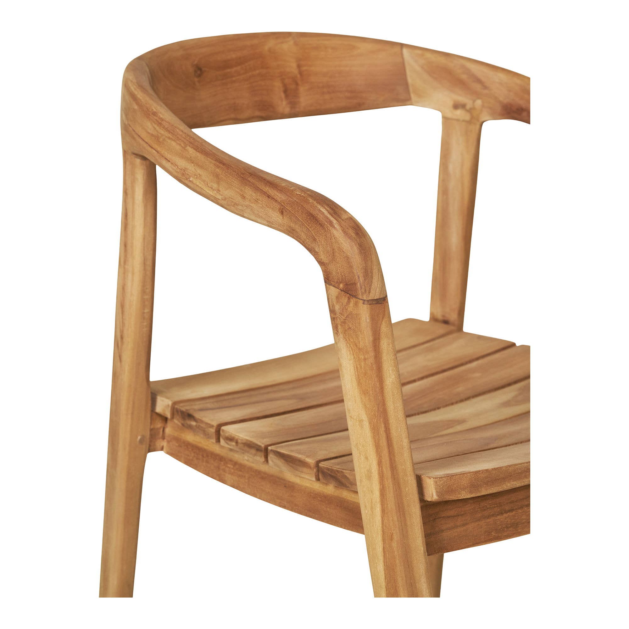 Marron Otero - Chaise de salle à manger. teck. naturel en vente sur Faire4