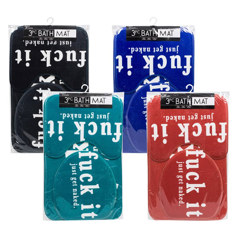 Deluxe Import Trading – wholesale Badrumsmatta – Home Trendz Badrumsmatta - 3 delar - 4 olika färger0
