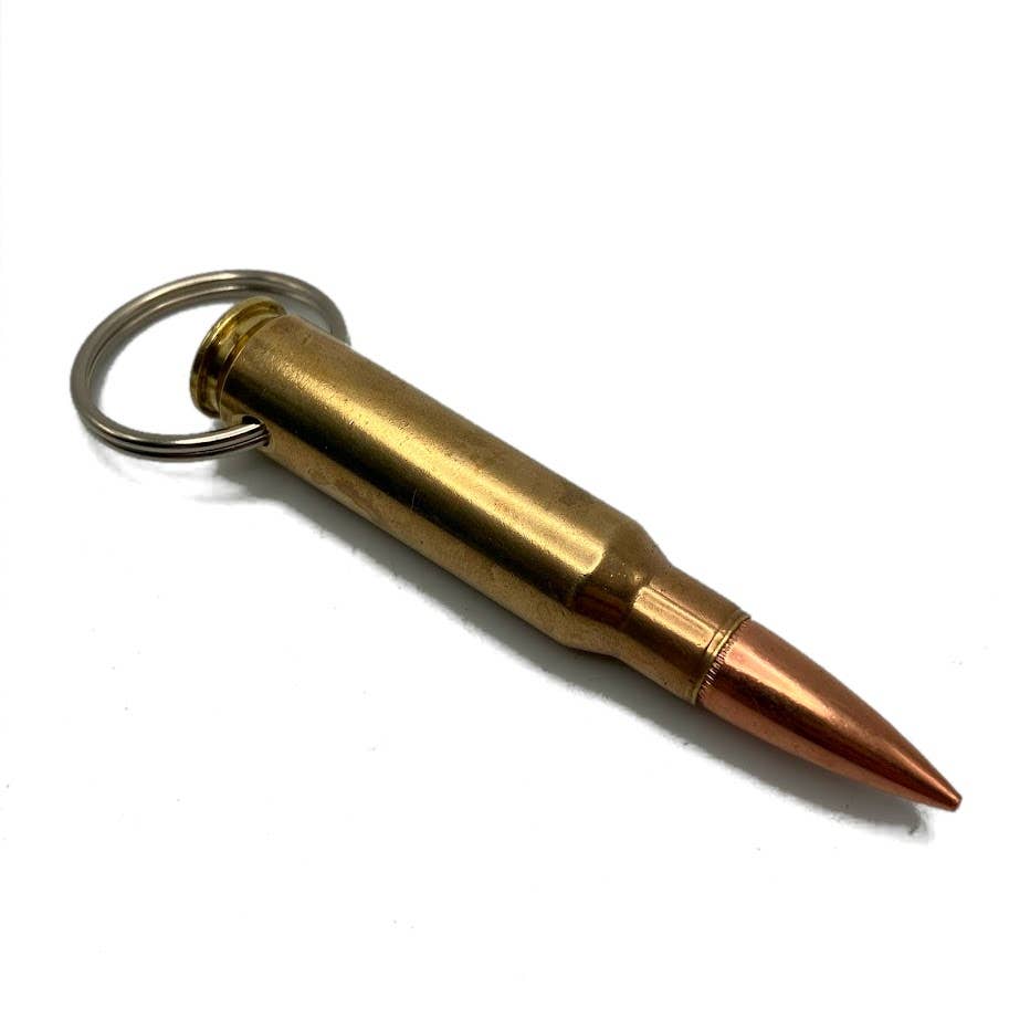 Vermont Cut Coins & 2nd Shot Round - Wholesale Keychain - Unisex - Bullet Keychains - Many Calibers - .223 .45 9mm .40 10mm23