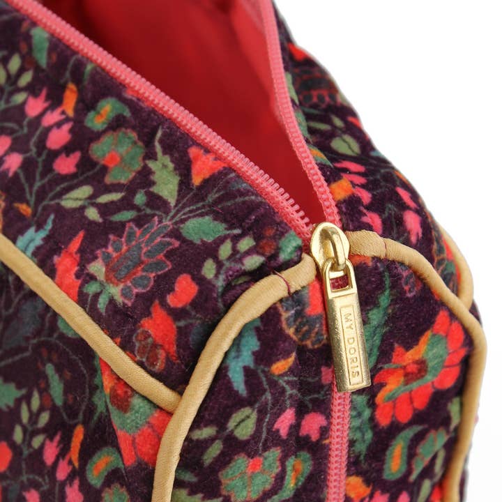 My Doris - Wholesale Pouch - Women's - PINK & GOLD BEE PATTERNED MEDIUM POUCH2