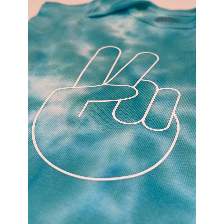 Peace Sign Tie Dye Baby Onesie | Super Cute Baby Gift for wholesale by The Mini Mart Studio