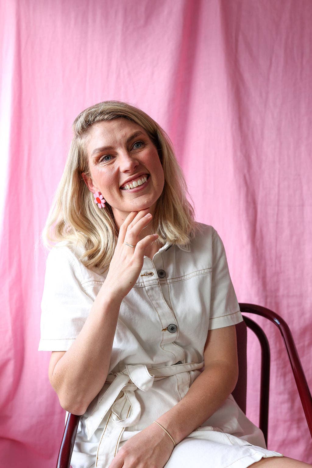 Emeldo - Wholesale Dangle Earrings - Estelle Flower Earrings // select colour13