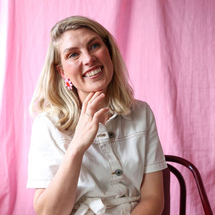 Emeldo - Wholesale Dangle Earrings - Estelle Flower Earrings // select colour13