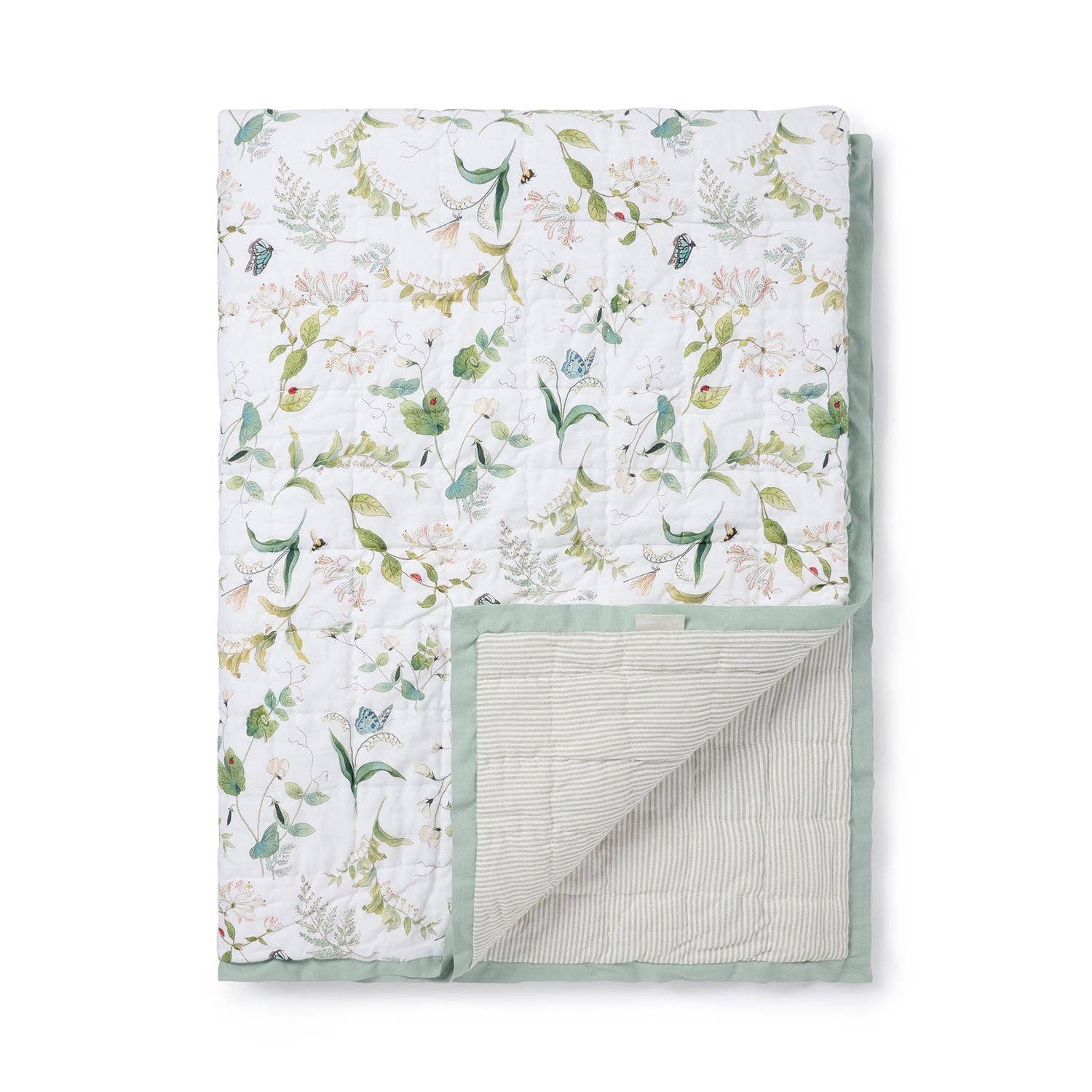 Sophie Allport - Vente Plaids - Jeté matelassé à motif floral sauvage3