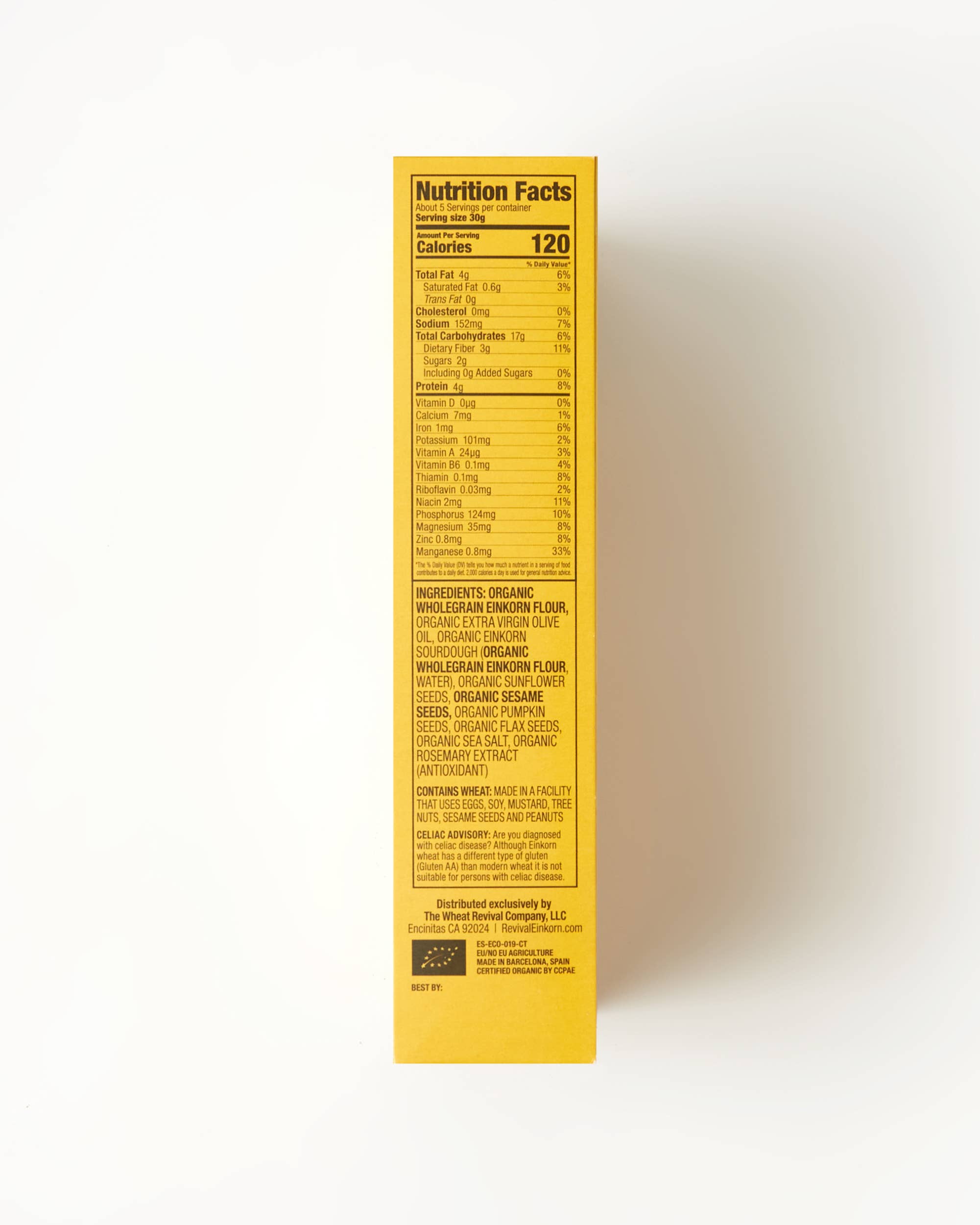 Revival Einkorn - Wholesale Crackers - Seeds & Sea Salt3