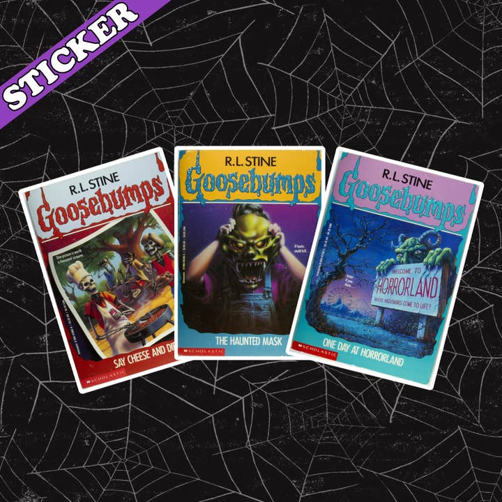 Goosebumps Sticker, Spooky Book Lovers, 90s Nostalgia Books and other Purchase Wholesale goosebumps. Free Returns & Net 60 Terms on Faire trending on Faire.