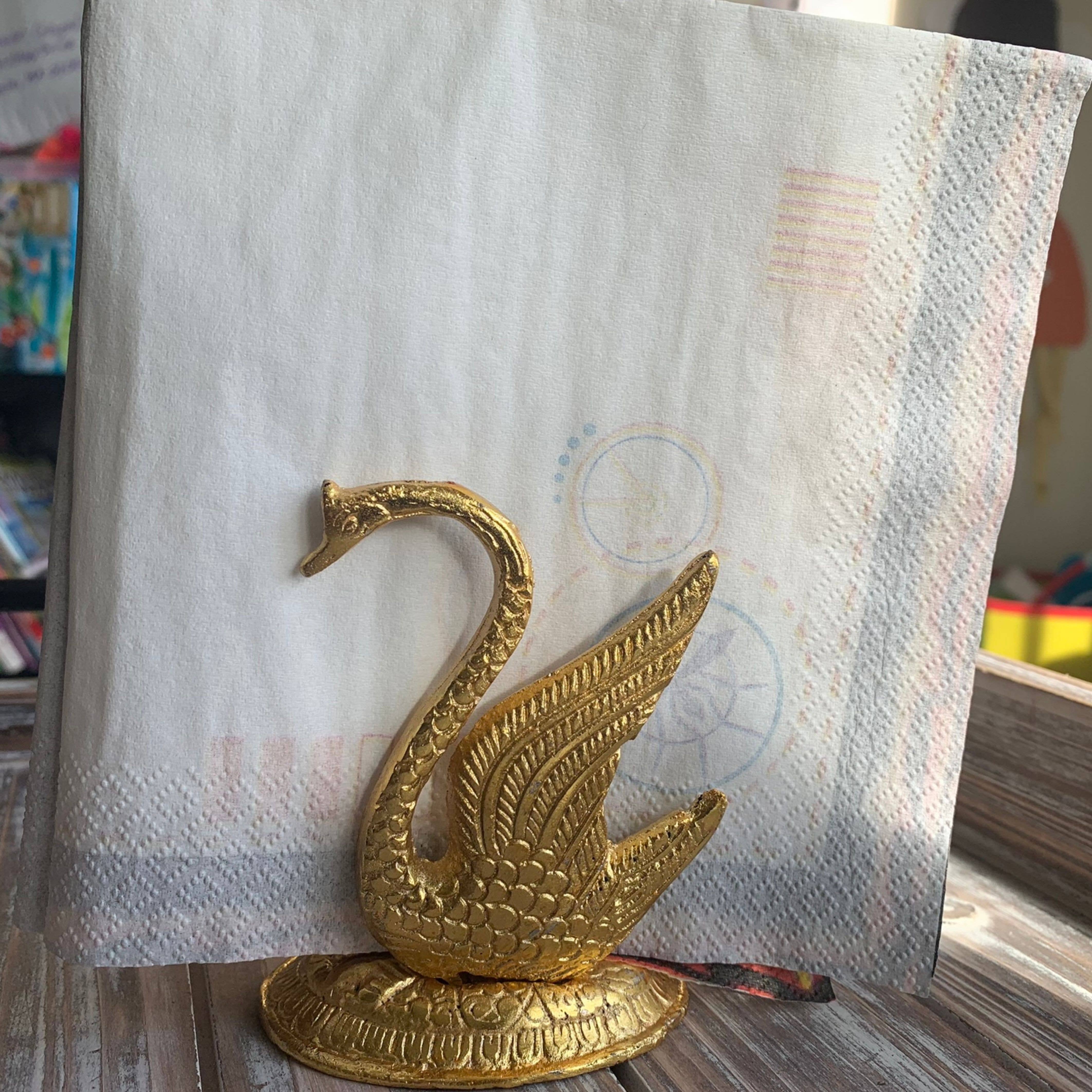 Magnifique Hearts - Wholesale Napkin Holder - Golden Swan Napkin Holder, Mail Holder, Decor Figurine, Gift7