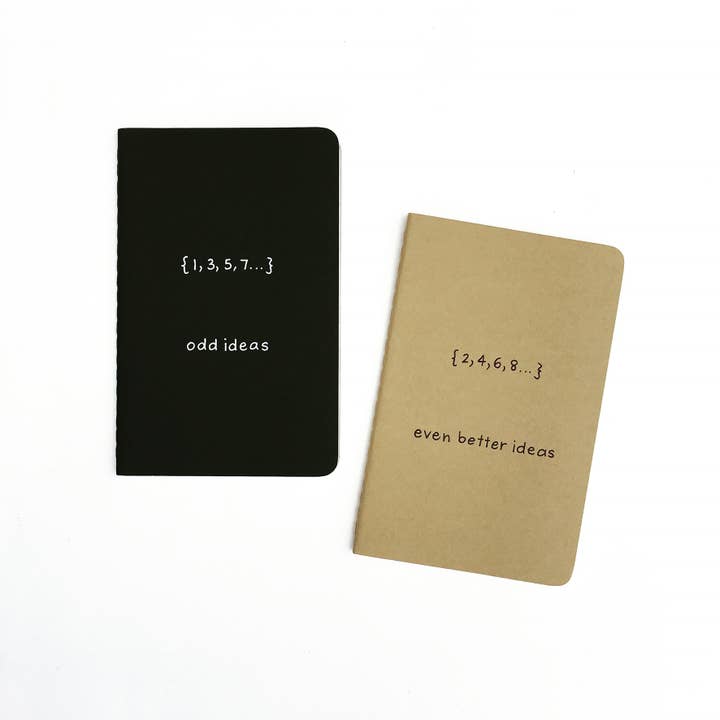 Odd Even Notebook Set for wholesale by The Chemist Tree