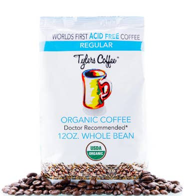 12oz Regular Whole bean for wholesale by Tylers Coffee