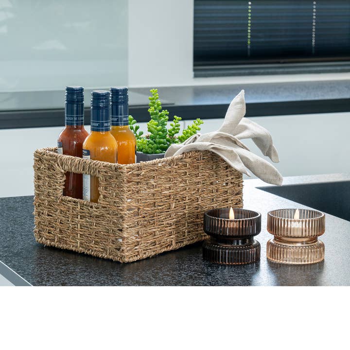 Venoso Baskets - Rectangular baskets in seagrass. set of 2 for wholesale by House Nordic