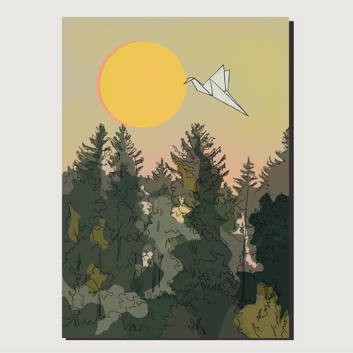 Hälsningskort TRANEDRÖM för wholesale av madame.peng