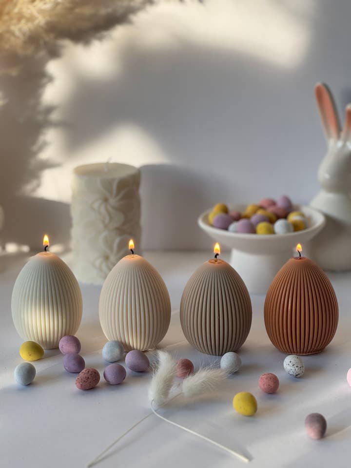 Cute Egg Candle | Easter | Bunny Eggy Candle | Soy Wax for wholesale by Maison Bohiti