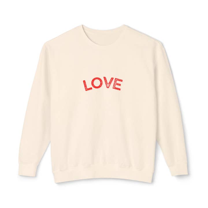 Classic LOVE Crewneck Sweatshirt, Lightweight for wholesale by MARA Style