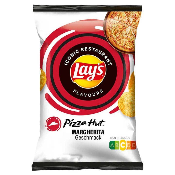 Pops Distro Inc - Wholesale Chips - Lays Iconic Restaurant Flavors Pizza Hut Margherita Geschmack (150g) (Denmark) 6-Pack