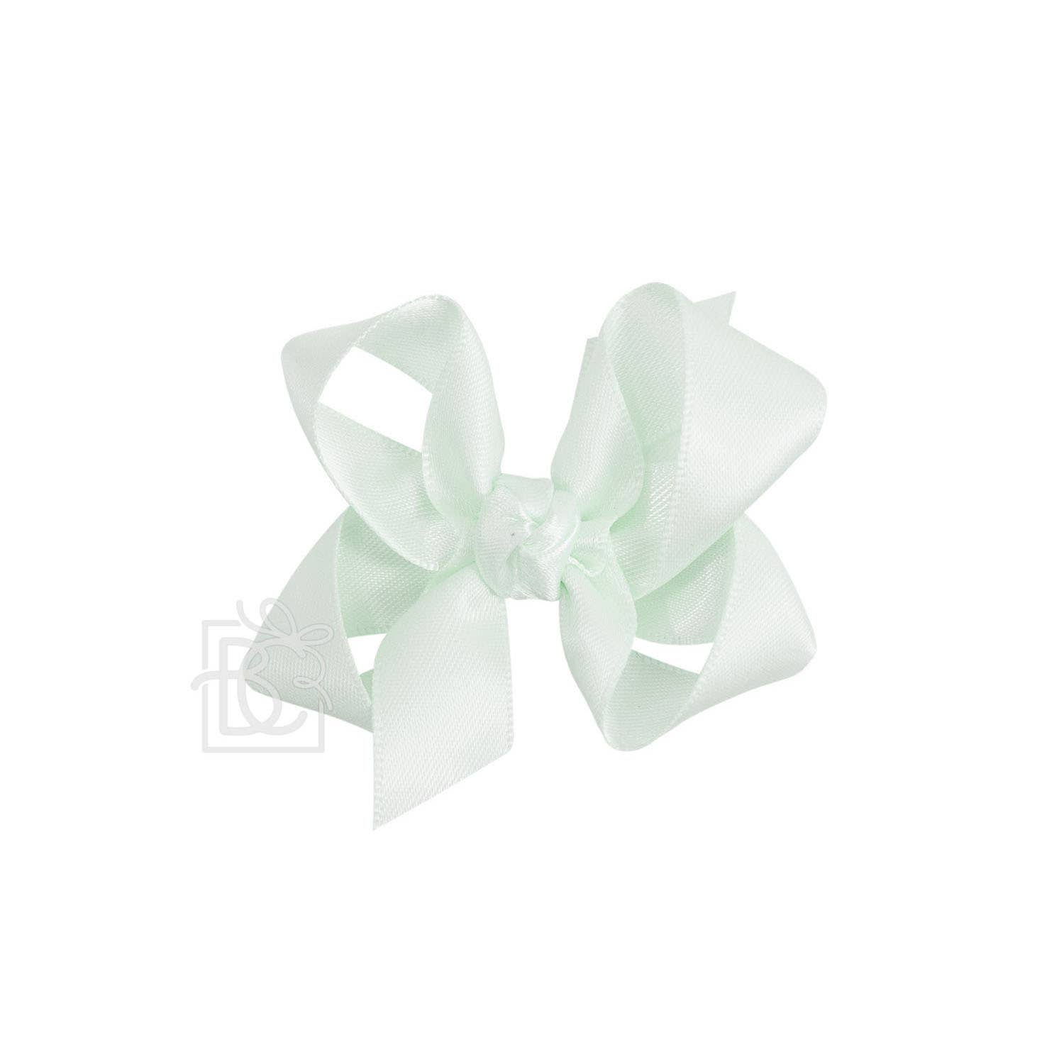 Beyond Creations, LLC - Wholesale Hair Bow - Kids - SATIN BOW ON CLIP198