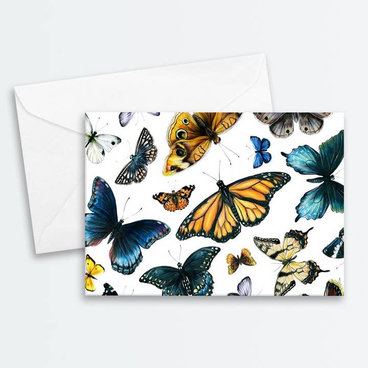 Butterfly Card for wholesale by Amanda Surveski Wildlife Art