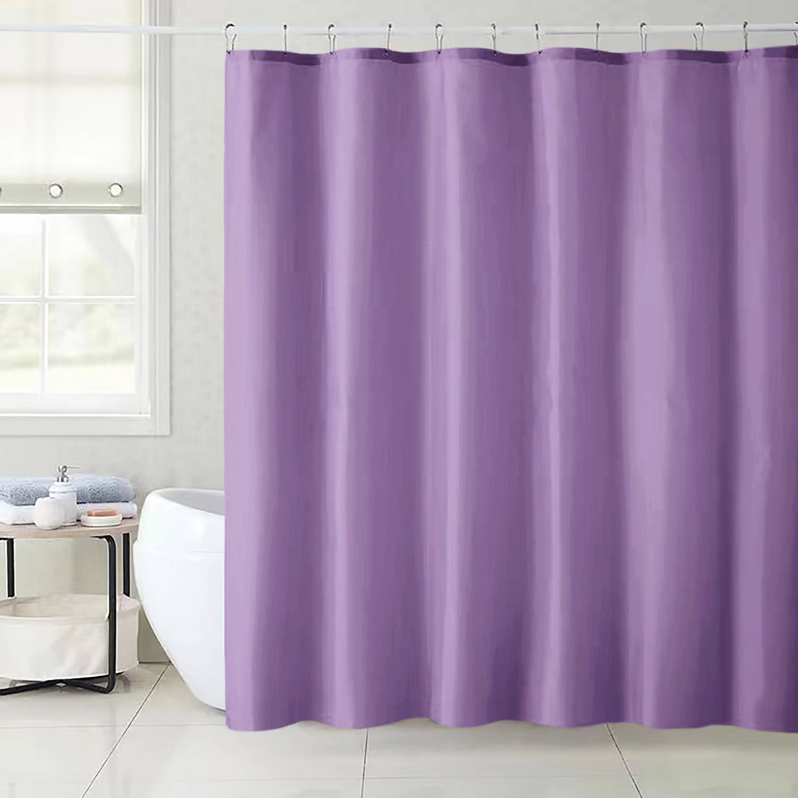 home mart goods - Wholesale Shower Curtain - Purple Vinyl Shower Curtain Liner Waterproof (70" x 72")2