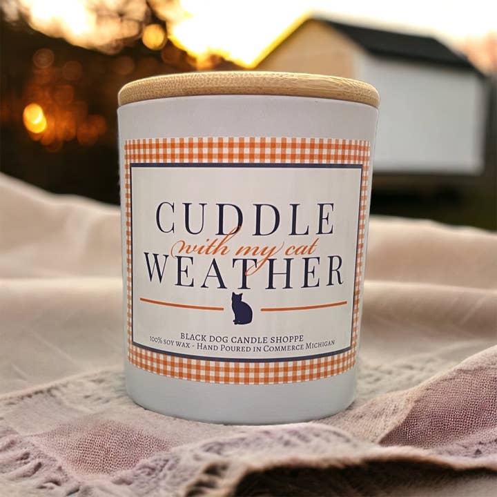 The Black Dog Candle Shoppe - Wholesale Jar/Filled Candle - Cuddle with my Cat Weather