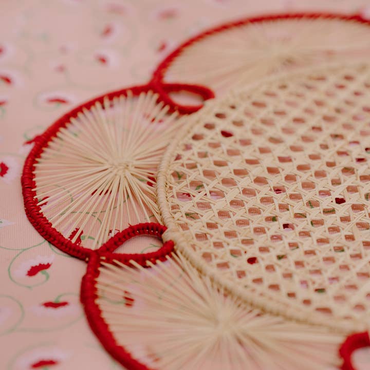 Chargeur Flora Iraca (Rosso) pour la vente par Casa Stilo