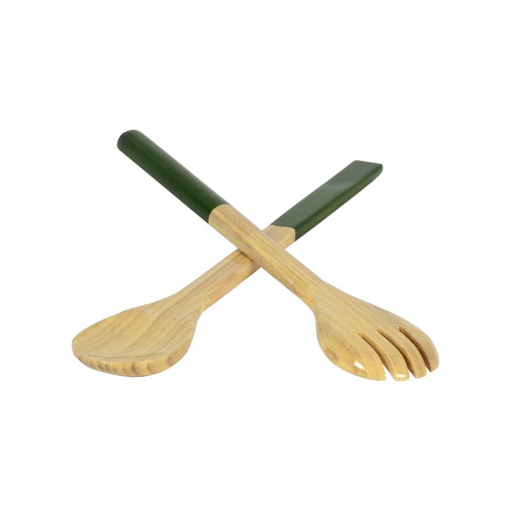 albert L. (punkt) Inc. - Wholesale Serving Utensil - Large Bamboo Server Set3