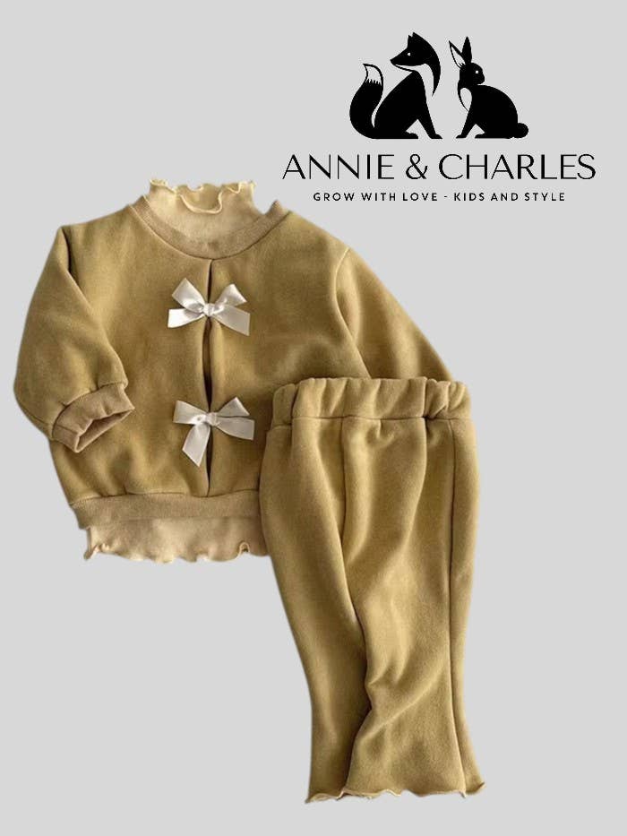 Annie & Charles - Wholesale Clothing Set - Baby - Annie & Charles® 3-piece girls' set "Sweet Bow"2