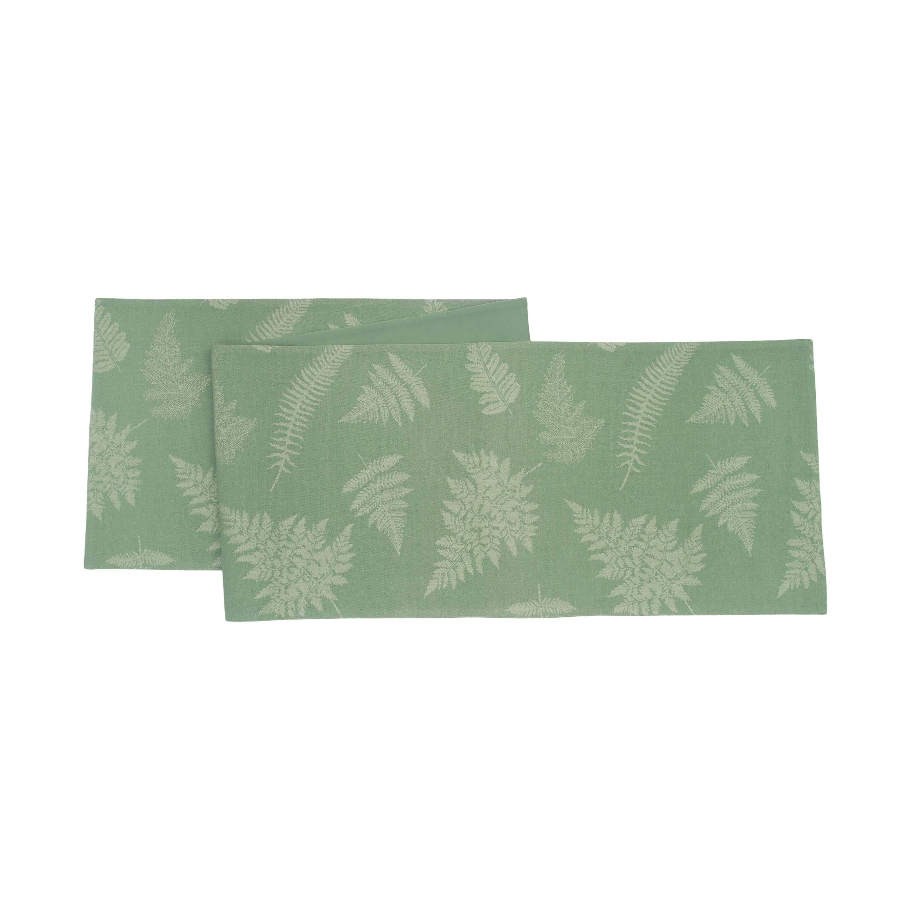 C&F Home - Wholesale Table Runner - Botanical Jacquard Green Table Runner0