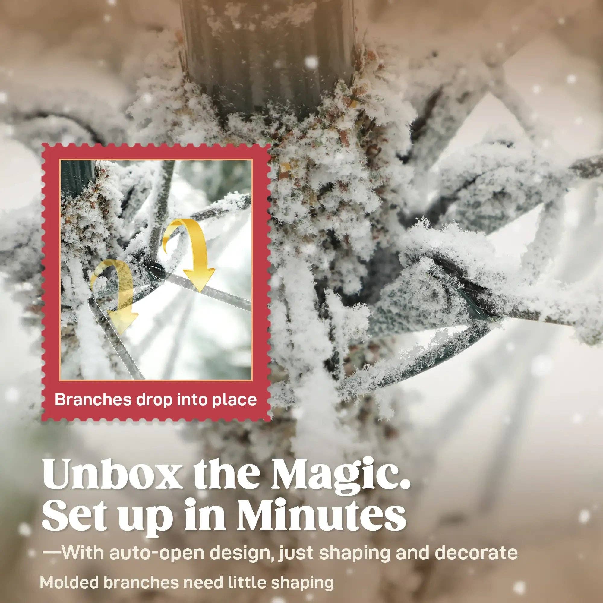 39F Inc. - Vente Sapin de Noël artificiel - Sapin de Noël artificiel de 9 pieds avec branches réalistes1