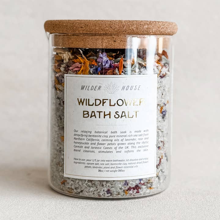 Wildflower Bath Salts for wholesale by WILDERHOUSE